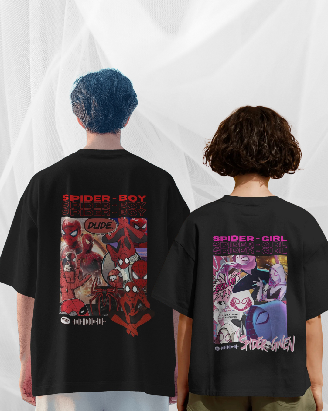 Spiderman x Gwen Oversized Tshirt Combo