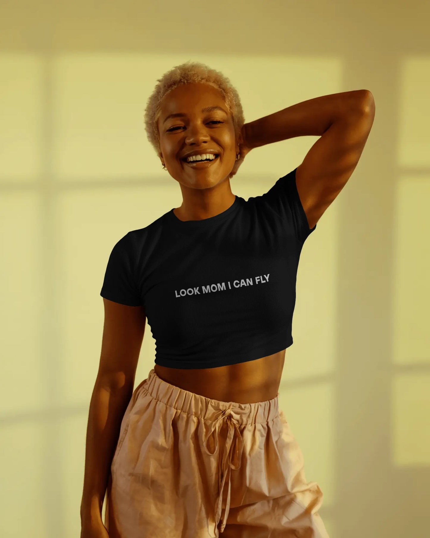 Travis Scott Crop Top - Look Mom I Can Fly