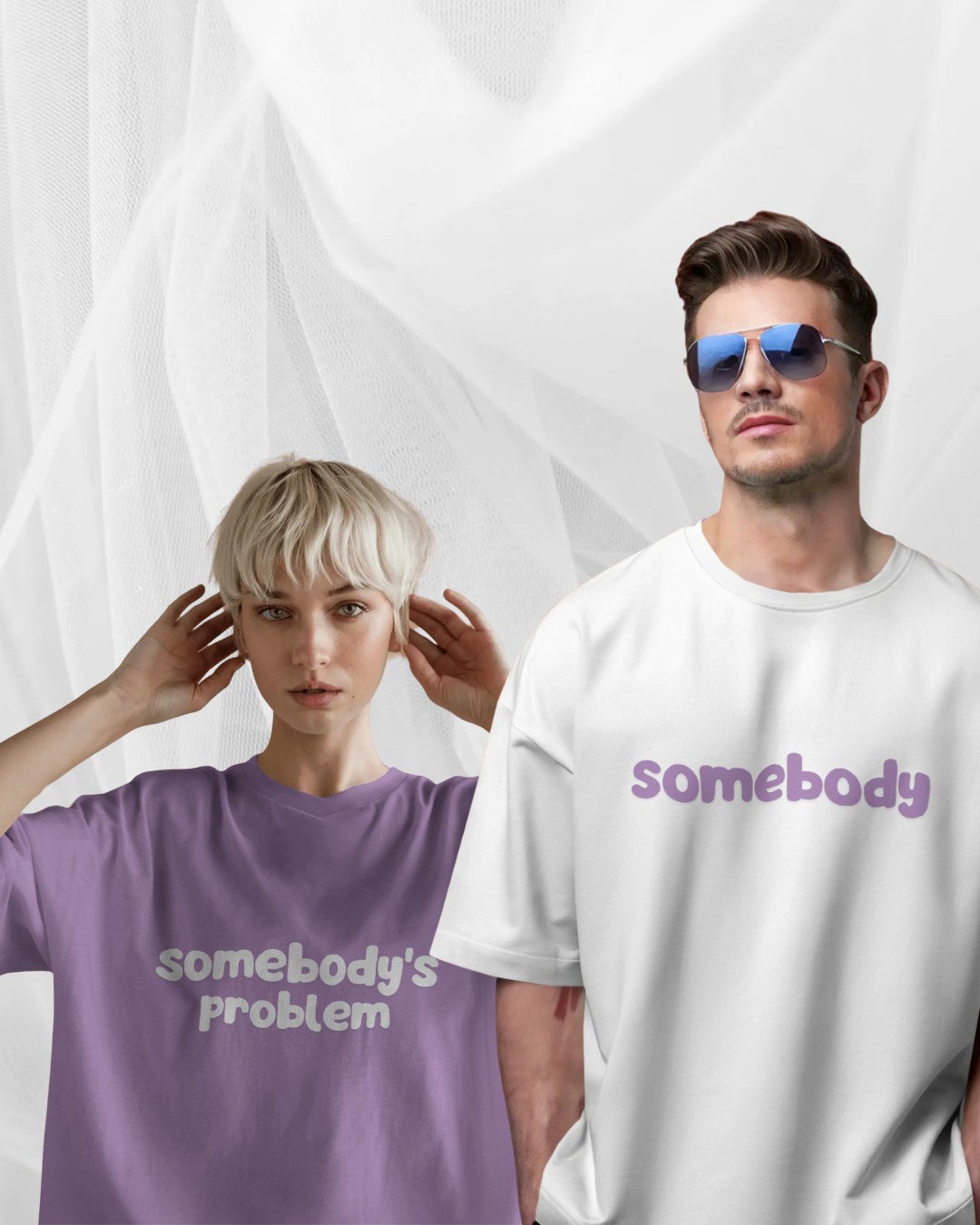 Somebody's Problem x Somebody Oversized T-shirt Combo