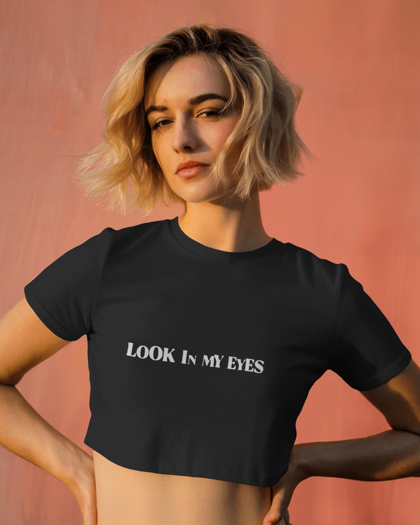 Travis Scott Crop Top - Look In My Eyes