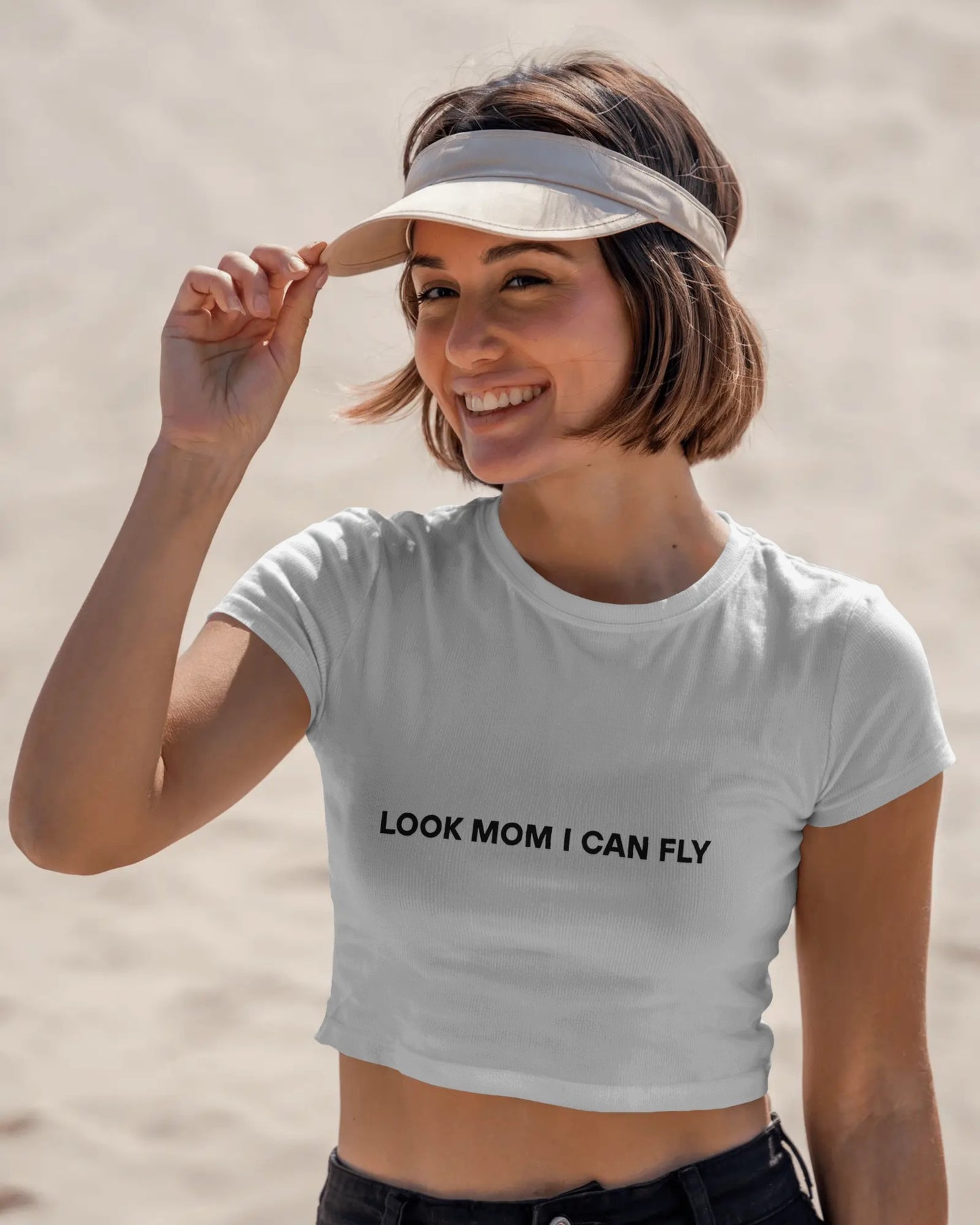 Travis Scott Crop Top - Look Mom I Can Fly