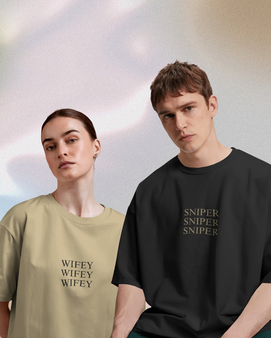 Sniper x Wifey Oversized T-shirt Combo