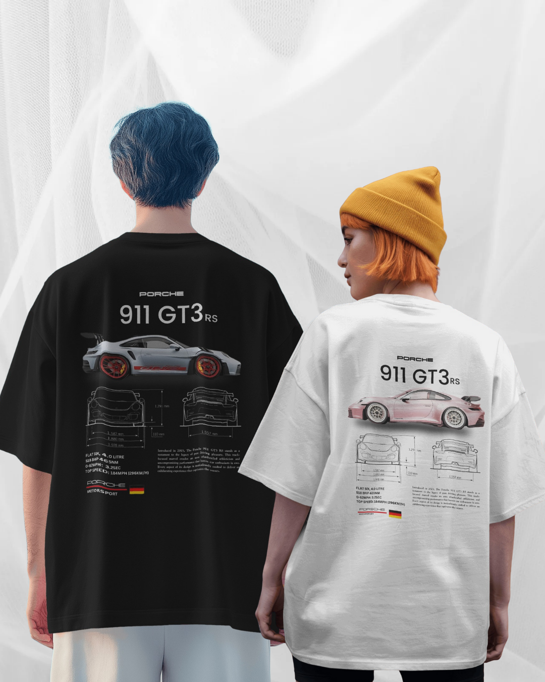 Porche Oversized T-shirt Combo