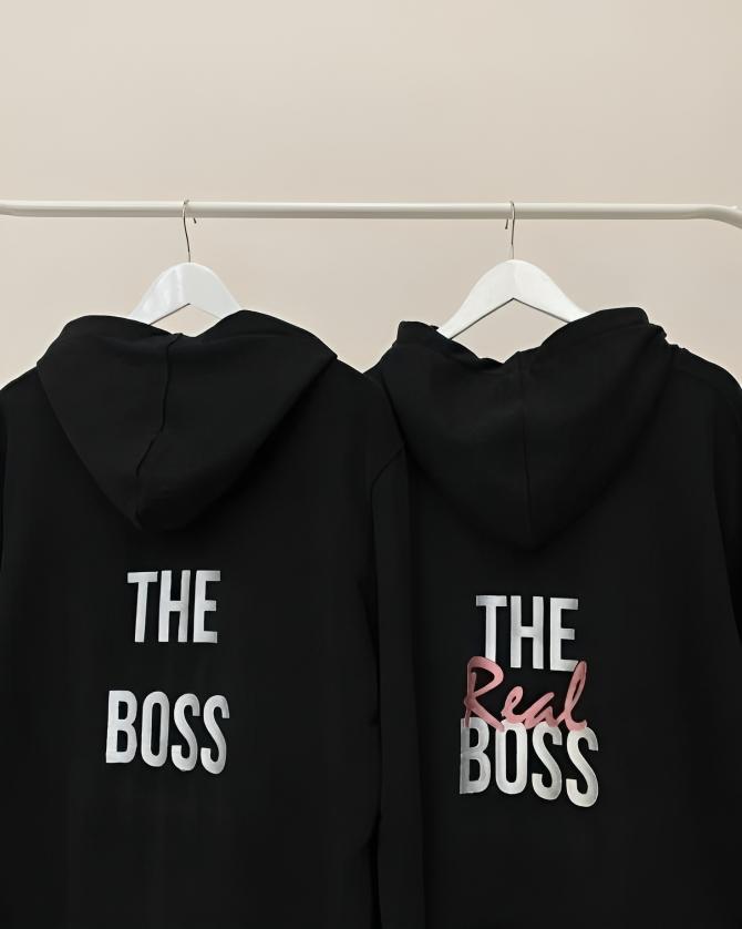 The Boss & The Real Boss Oversized Hoodie Combo