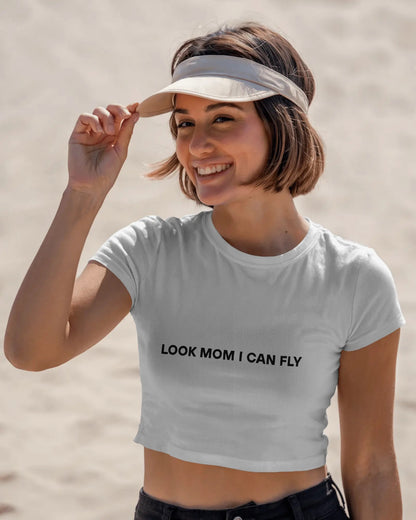 Travis Scott Crop Top - Look Mom I Can Fly