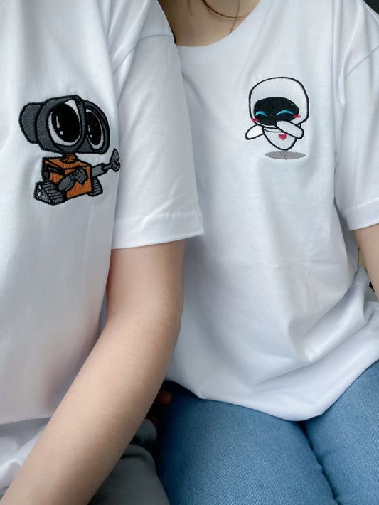 Wall-E x Eva Oversized T-shirt Combo