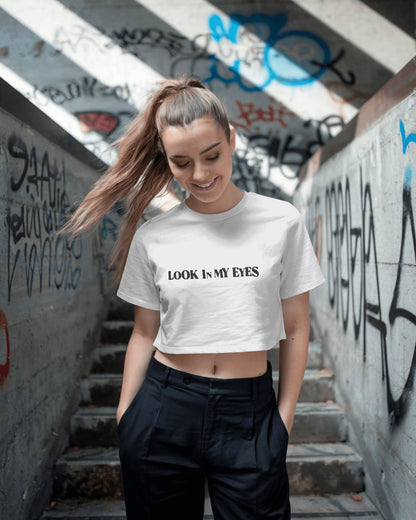 Travis Scott Crop Top - Look In My Eyes